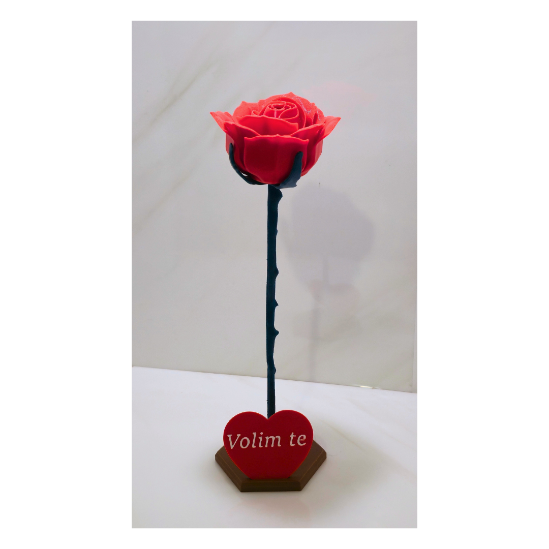 Ruža koja ne vene – Personalizirani Poklon