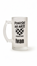 Ponosni na Naše – Personalizirana Navijačka Krigla 🍺❤️