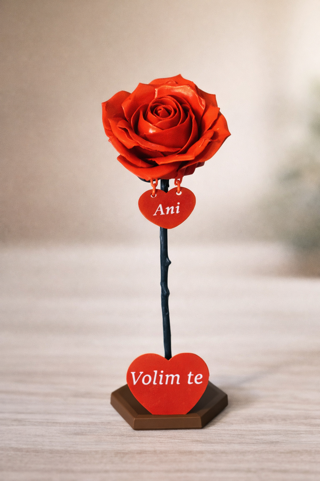 Ruža koja ne vene – Personalizirani Poklon