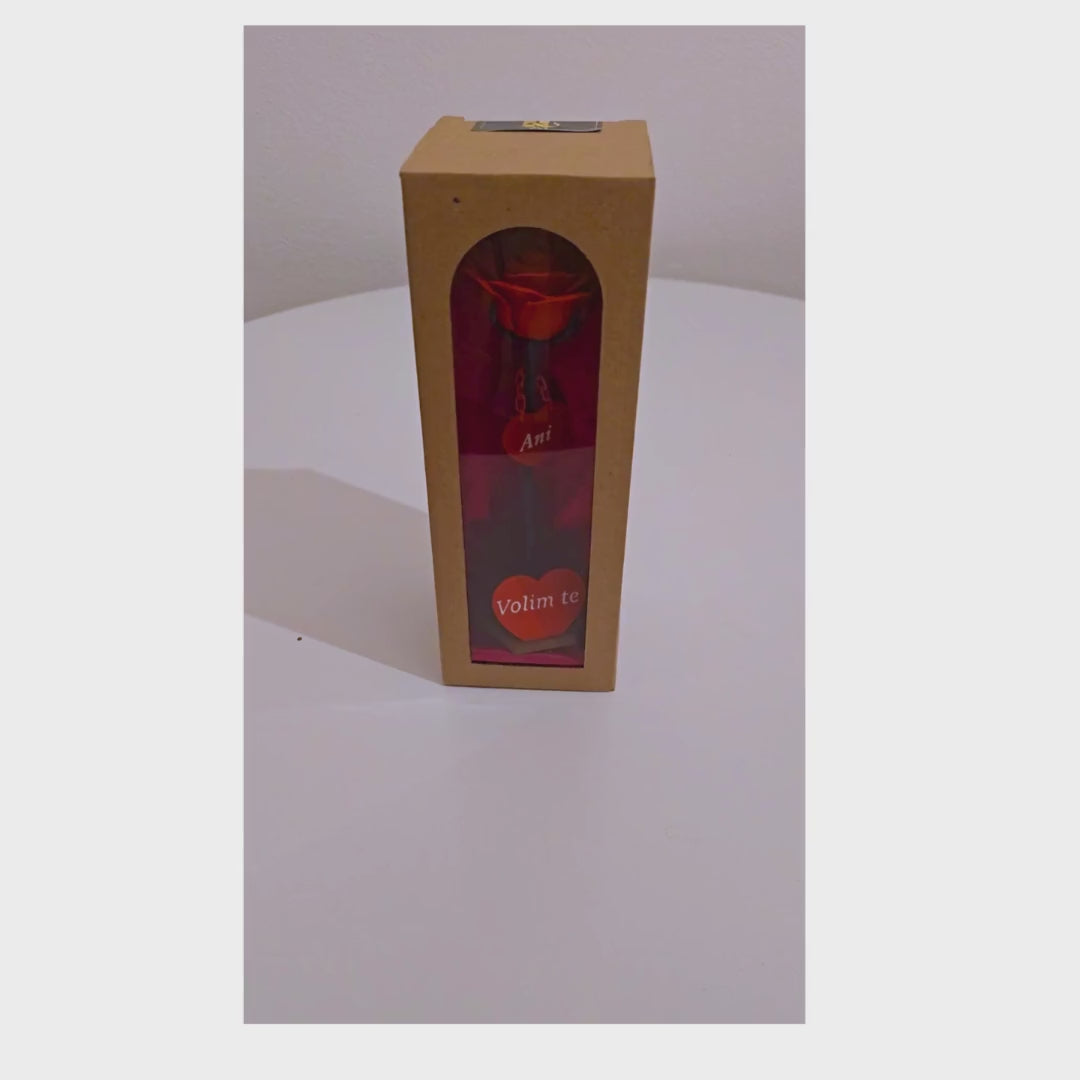 Ruža koja ne vene – Personalizirani Poklon